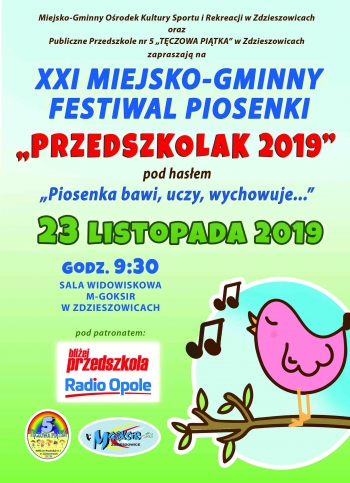 plakat przedszkolak 2019
